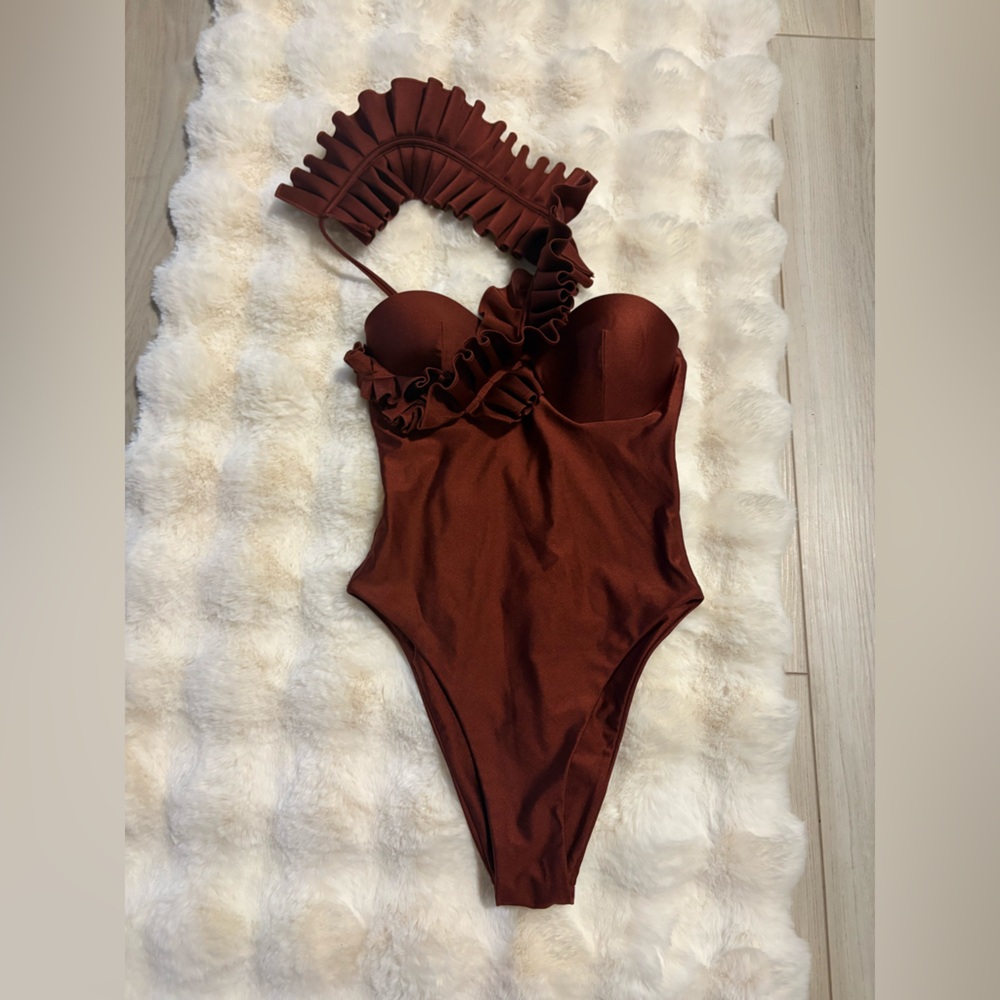 Andrea Iyamah Chocolate Swimsuit
